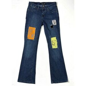 Jeans D. Denim Women's 5 Patches Flare Stretch Hip